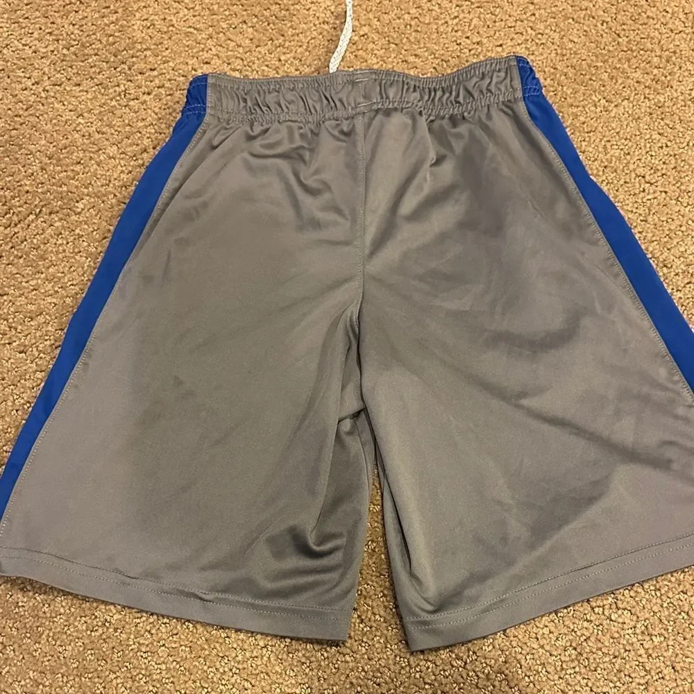 Under Armour Boys Set of Two Gray Athletic Shorts with Drawstring Size Youth S